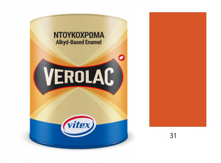 Vitex Verolac - alkydový lesklý email č.31 pravá oranžová 0,180L